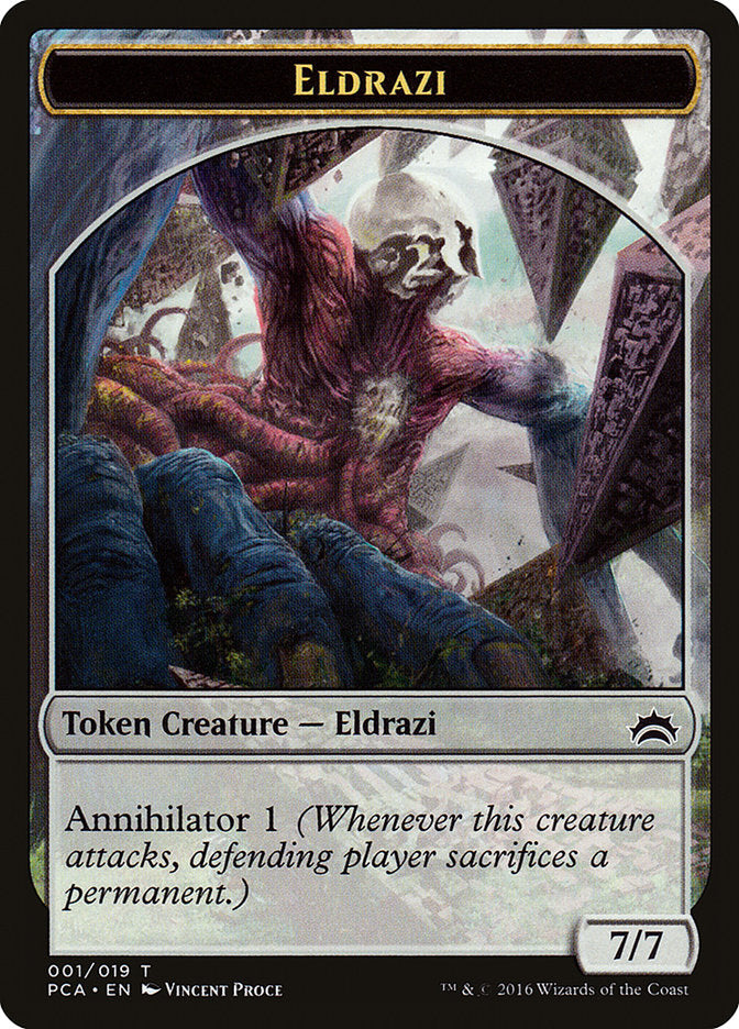 Eldrazi Spawn (004) // Eldrazi Double-Sided Token [Planechase Anthology Tokens] | Good Games Morley