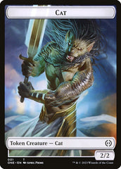 Phyrexian Goblin // Cat Double-Sided Token [Phyrexia: All Will Be One Tokens] | Good Games Morley