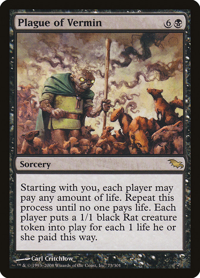 Plague of Vermin 73 (Shadowmoor)  - Foil | Good Games Morley