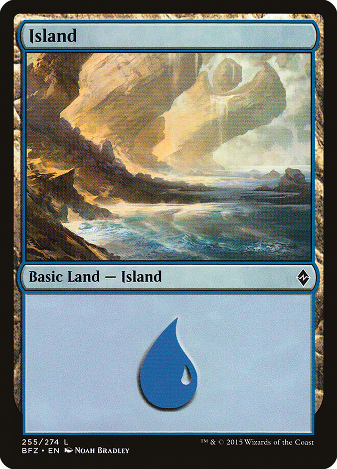 Island (255) [Battle for Zendikar] | Good Games Morley