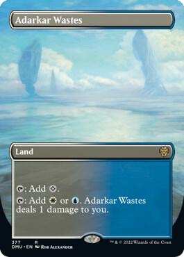 Adarkar Wastes Borderless 377 (Dominaria United)  - Foil | Good Games Morley