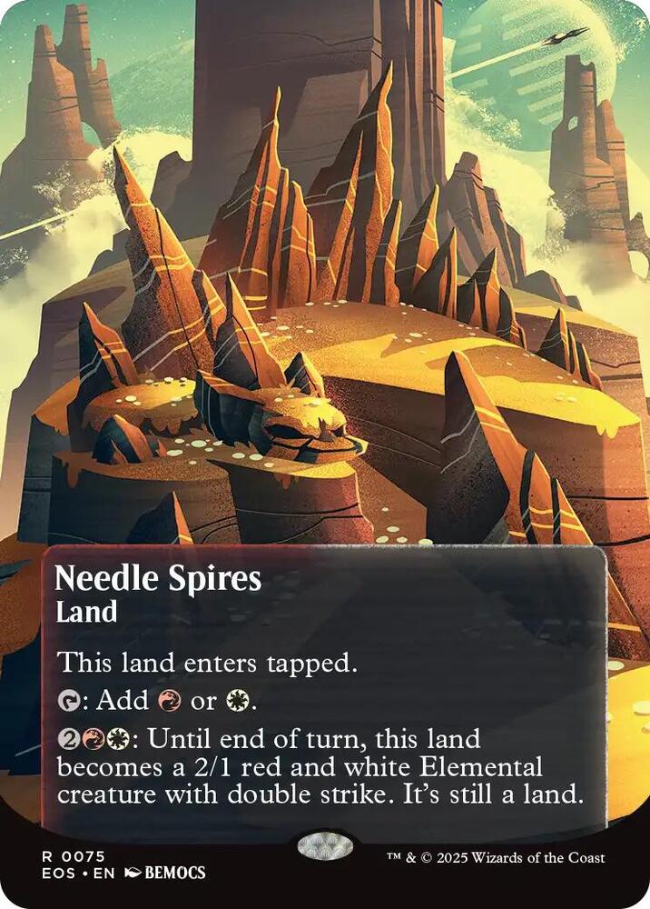 Needle Spires  75/45 (Edge of Eternities: Stellar Sights)  - Borderless | Good Games Morley
