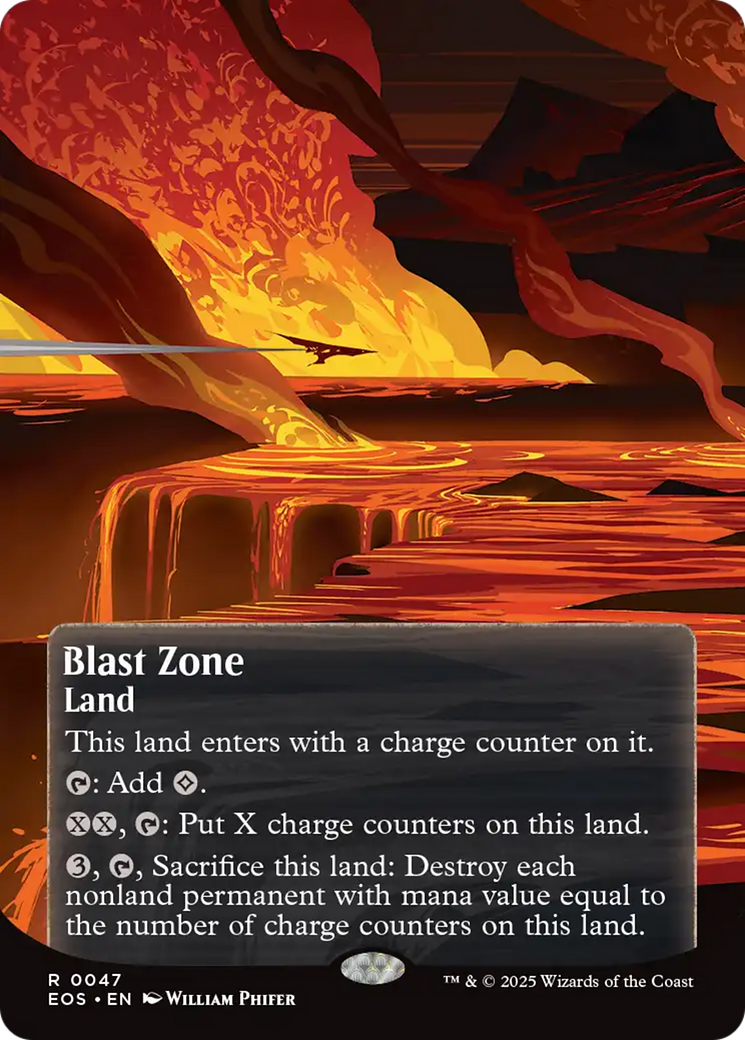 Blast Zone (0047) (Borderless) [Edge of Eternities: Stellar Sights] | Good Games Morley