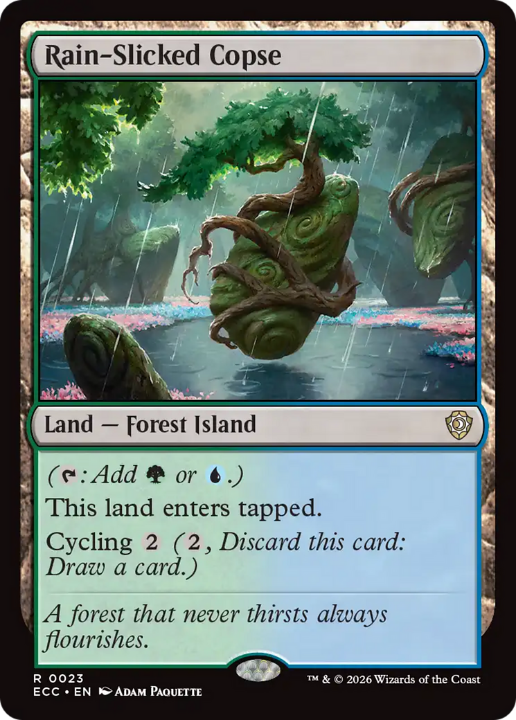 Rain-Slicked Copse [Lorwyn Eclipsed Commander] | Good Games Morley