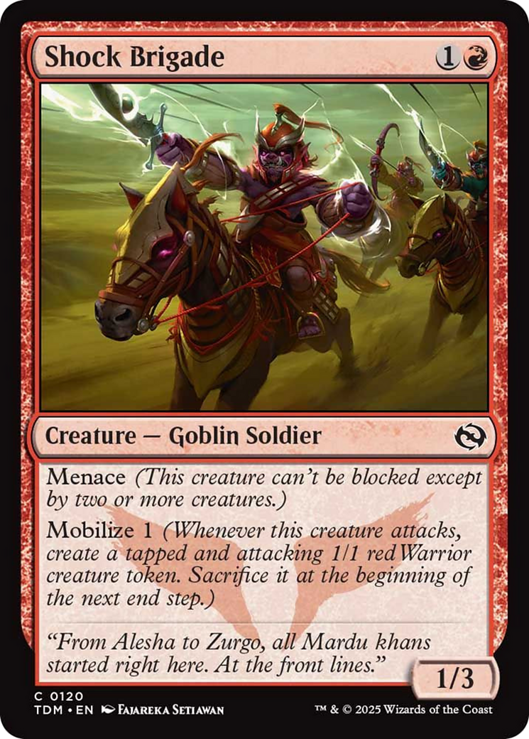 Shock Brigade [Tarkir: Dragonstorm] | Good Games Morley