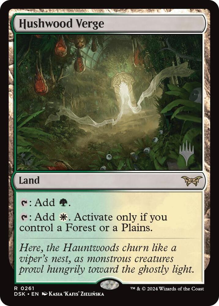 Hushwood Verge 261 (Promo Pack: Duskmourn: House of Horror)  - Foil | Good Games Morley
