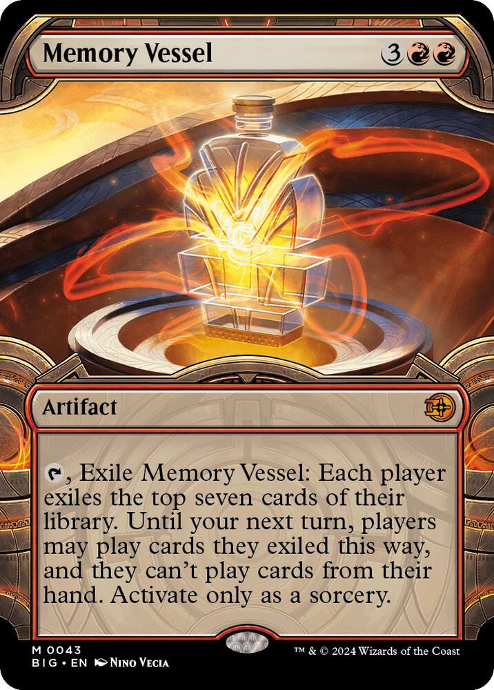 Memory Vessel 43/30 (Outlaws of Thunder Junction: The Big Score)  - Showcase Foil | Good Games Morley