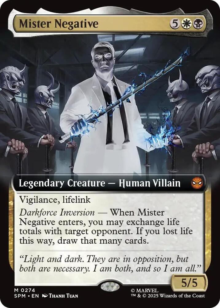 Mister Negative 274 (Marvel's Spider-Man)  - Extended Art Foil | Good Games Morley