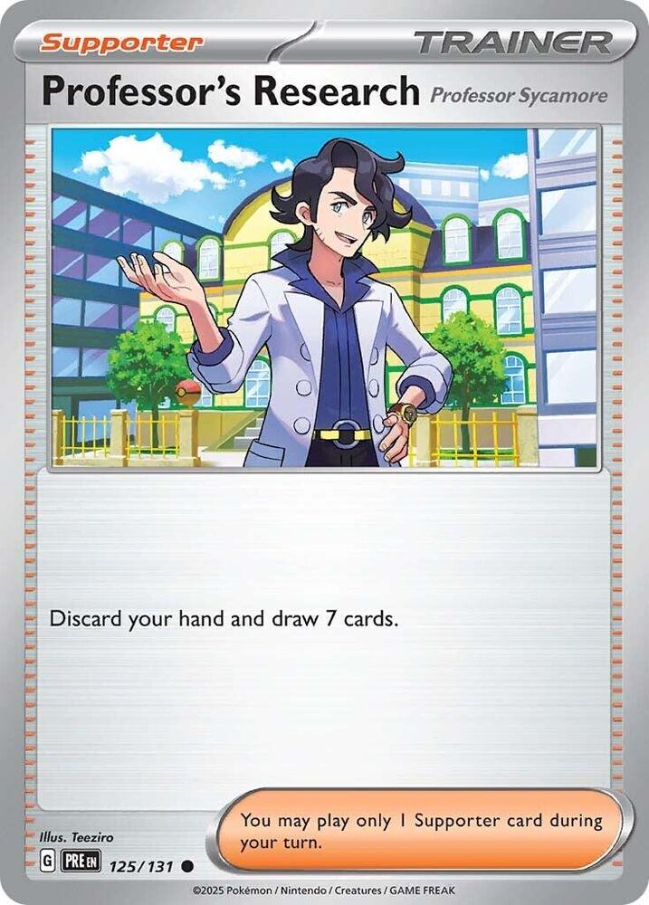 Professor's Research (125/131) [Professor Sycamore] [Scarlet & Violet: Prismatic Evolutions] | Good Games Morley