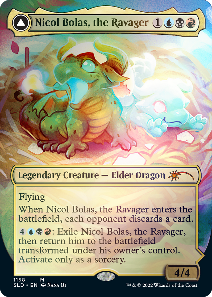 Nicol Bolas, the Ravager // Nicol Bolas, the Arisen (Borderless) [Secret Lair: From Cute to Brute] | Good Games Morley