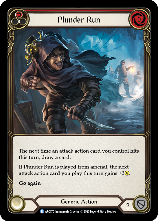 Plunder Run (Red) [U-ARC170] (Arcane Rising Unlimited)  Unlimited Normal | Good Games Morley