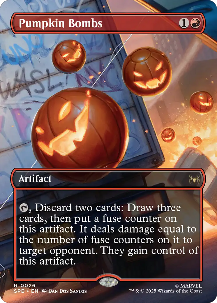 Pumpkin Bombs (Borderless) [Marvel's Spider-Man: Eternal-Legal] | Good Games Morley