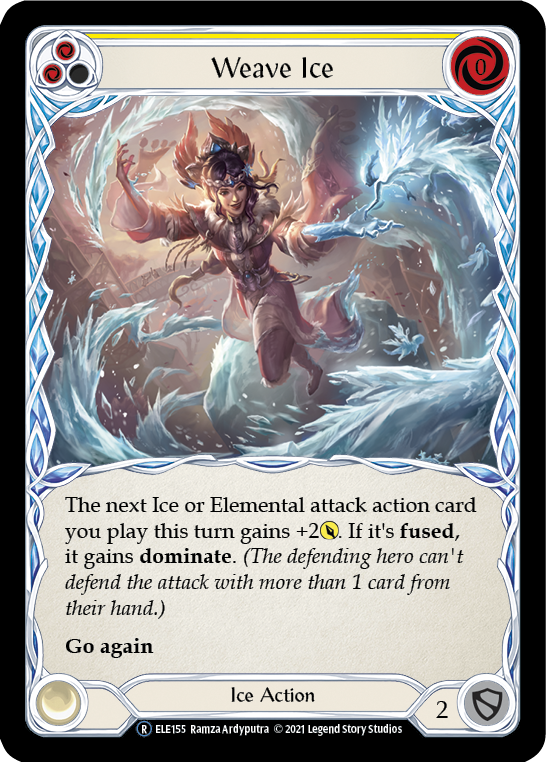 Weave Ice (Yellow) [U-ELE155] (Tales of Aria Unlimited)  Unlimited Normal | Good Games Morley