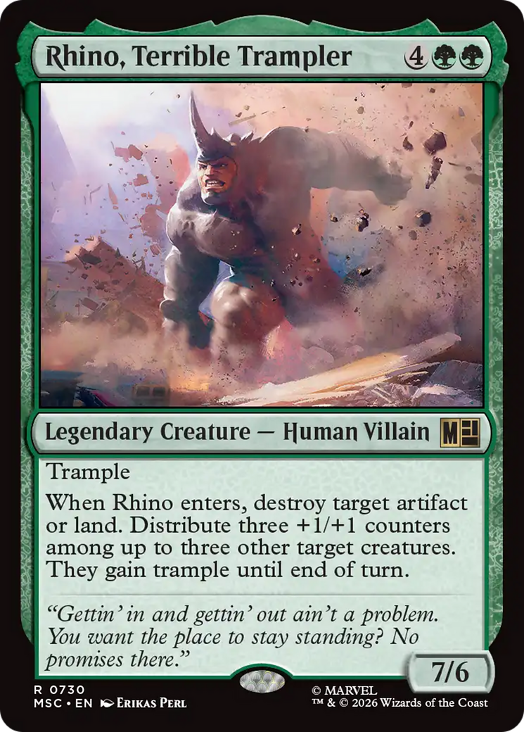 Rhino, Terrible Trampler [Marvel Super Heroes Commander] | Good Games Morley