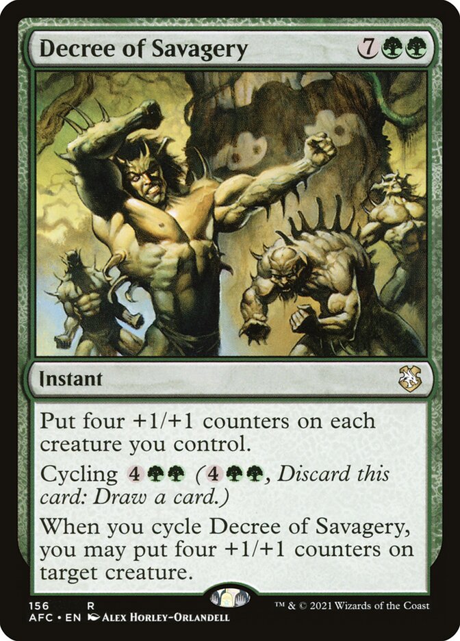 Decree of Savagery 156/62 (Commander: Adventures in the Forgotten Realms)  | Good Games Morley