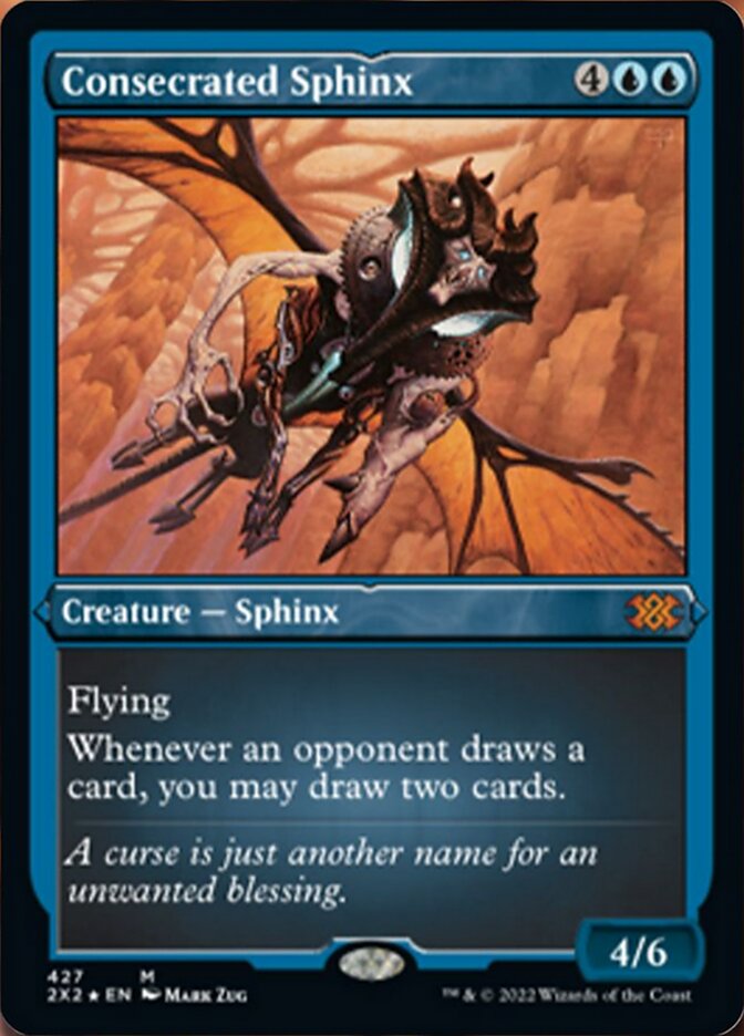 Consecrated Sphinx (Foil Etched) [Double Masters 2022] | Good Games Morley