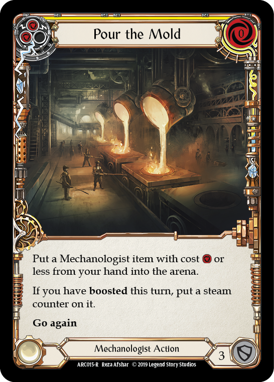 Pour the Mold (Yellow) [ARC015-R] (Arcane Rising)  1st Edition Rainbow Foil | Good Games Morley
