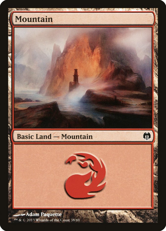 Mountain (38) [Duel Decks: Heroes vs. Monsters] | Good Games Morley