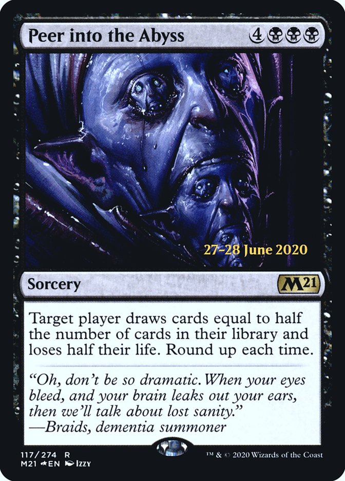 Peer into the Abyss [Core Set 2021 Prerelease Promos] | Good Games Morley