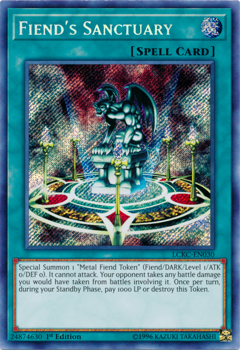 Fiend's Sanctuary [LCKC-EN030] Secret Rare | Good Games Morley