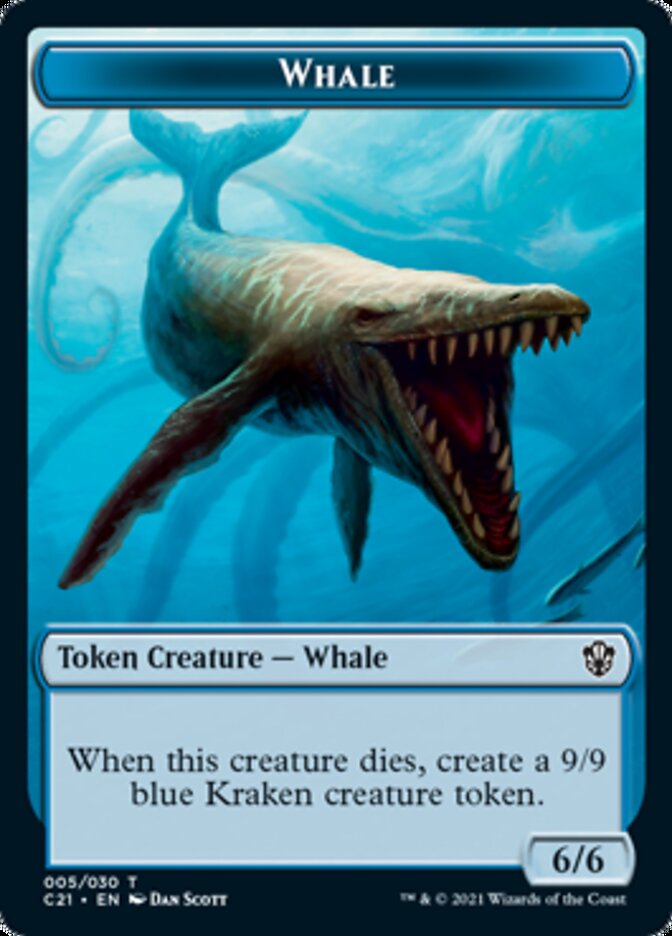 Beast (010) // Whale Double-Sided Token [Commander 2021 Tokens] | Good Games Morley