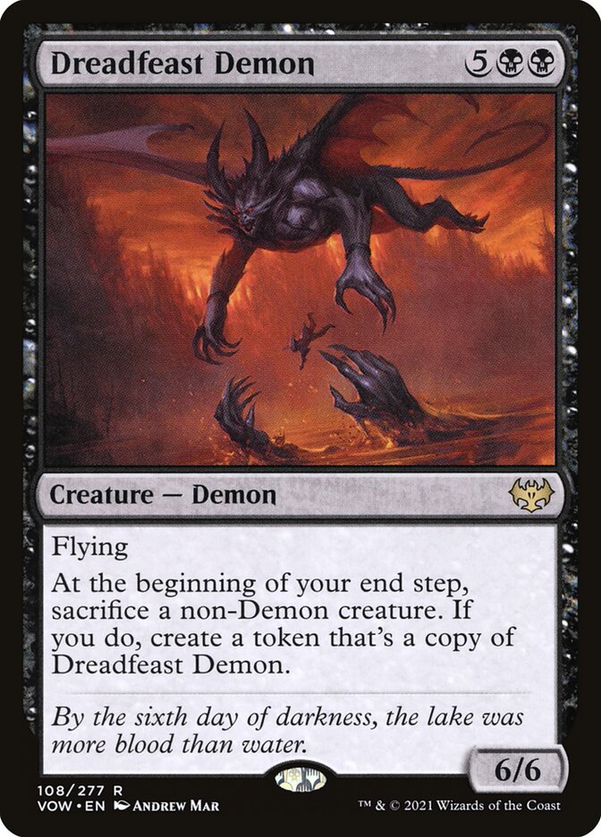 Dreadfeast Demon 108/277 (Innistrad: Crimson Vow)  | Good Games Morley