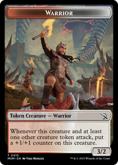 Warrior // Vampire Double-Sided Token [March of the Machine Tokens] | Good Games Morley