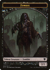Vampire // Zombie Double-Sided Token [Commander 2017 Tokens] | Good Games Morley