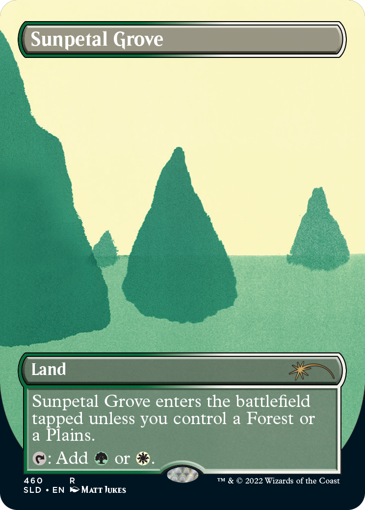 Sunpetal Grove (Borderless) [Secret Lair Drop Series] | Good Games Morley