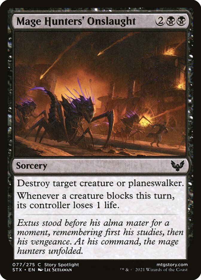 Mage Hunters' Onslaught 77 (Strixhaven: School of Mages)  - Foil | Good Games Morley