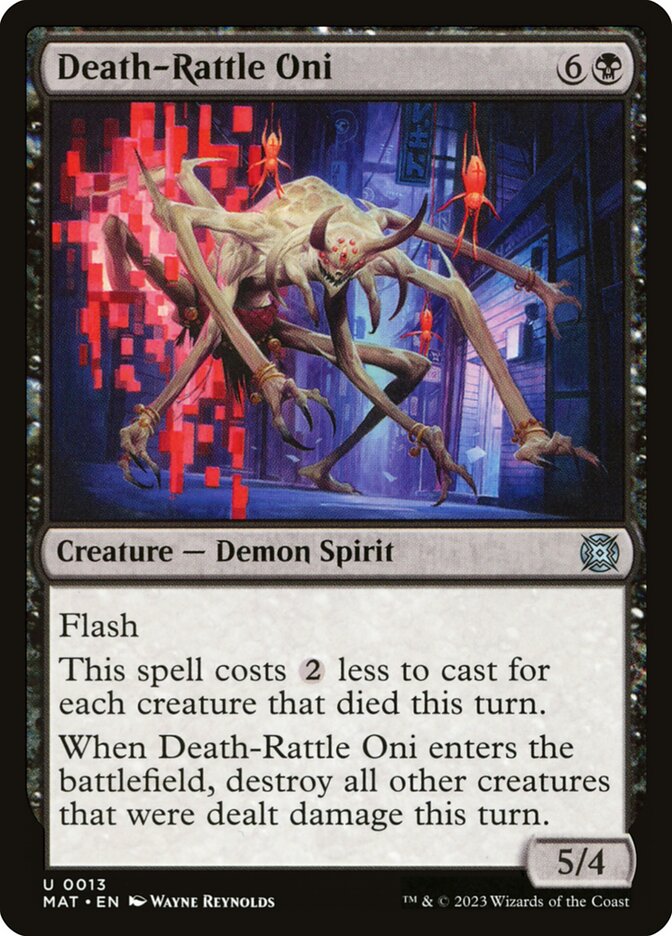 Death-Rattle Oni 13/50 (March of the Machine: The Aftermath)  - Foil | Good Games Morley