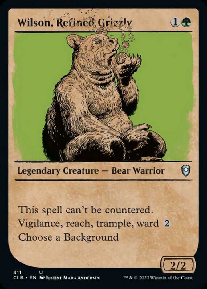 Wilson, Refined Grizzly (Showcase) [Commander Legends: Battle for Baldur's Gate] | Good Games Morley
