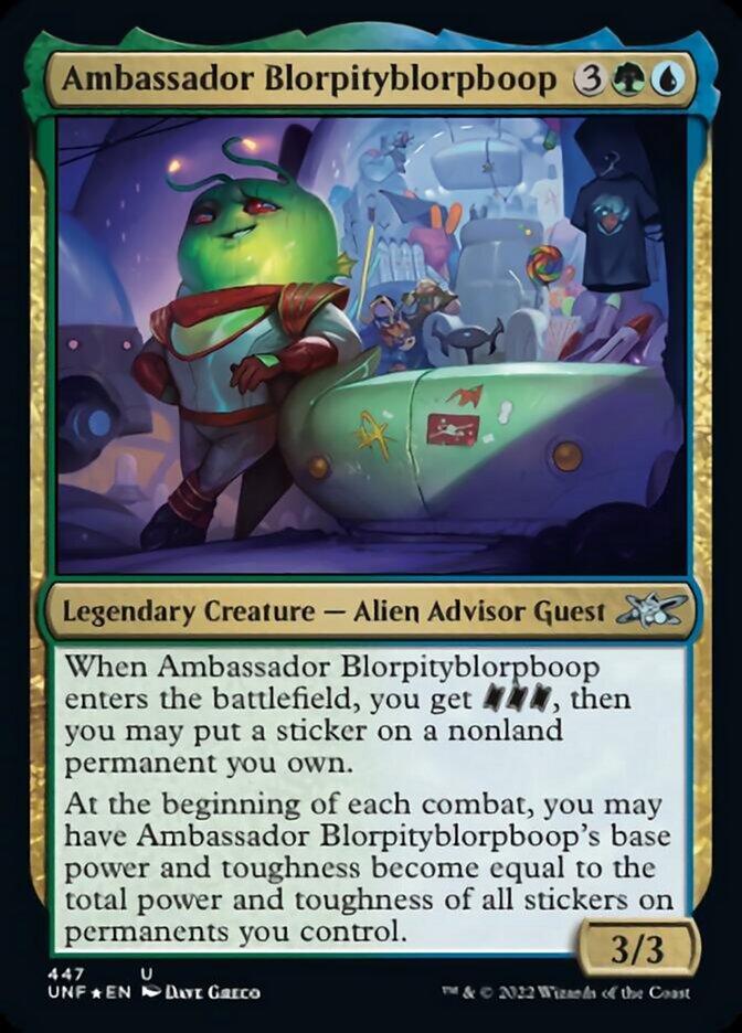 Ambassador Blorpityblorpboop (Galaxy Foil) [Unfinity] | Good Games Morley