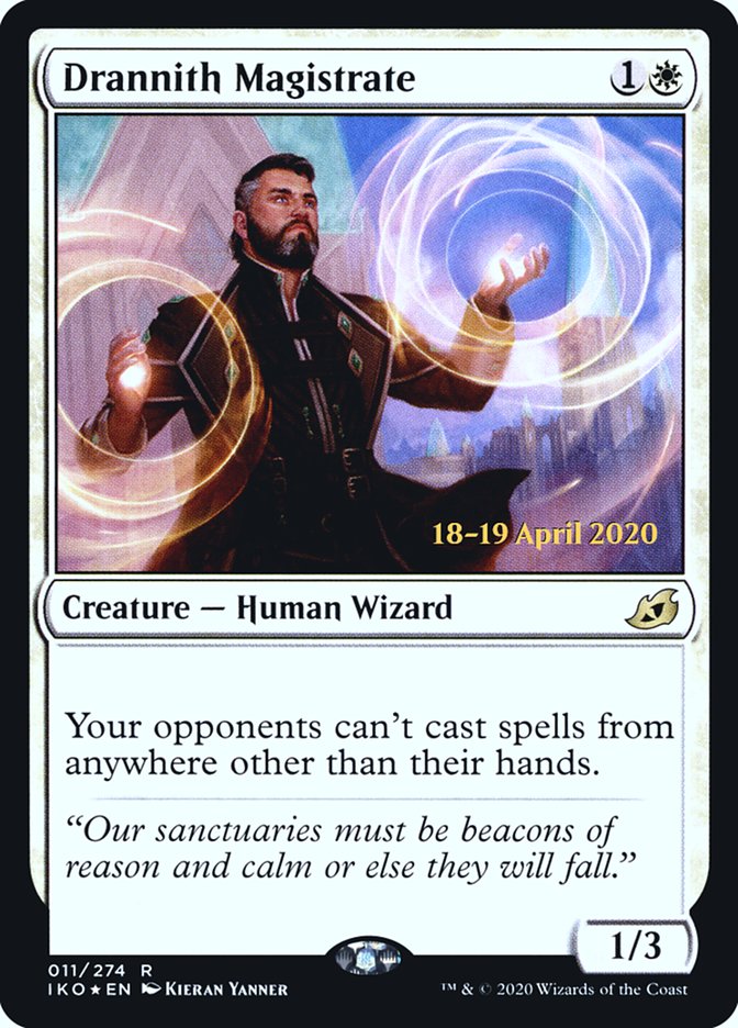 Drannith Magistrate [Ikoria: Lair of Behemoths Prerelease Promos] | Good Games Morley