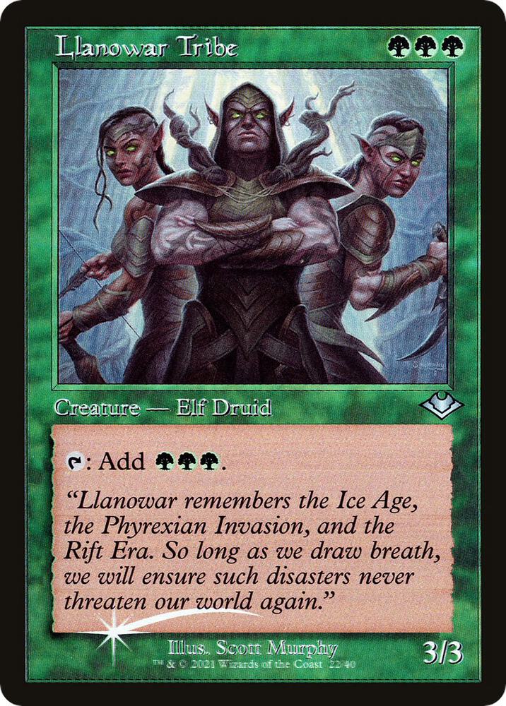Llanowar Tribe 22/40 (Modern Horizons)  - Retro Foil | Good Games Morley