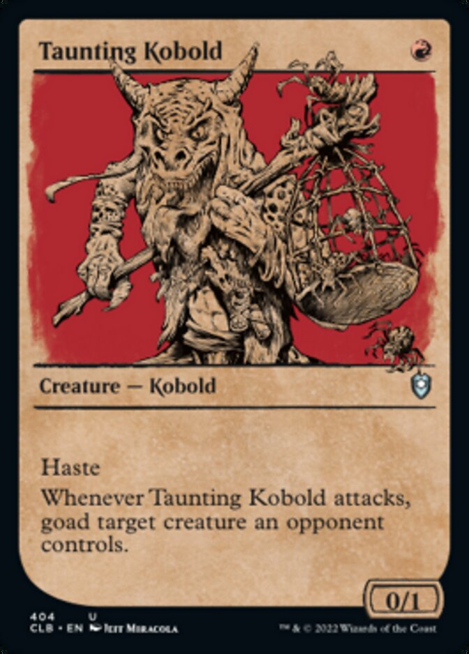Taunting Kobold (Showcase) [Commander Legends: Battle for Baldur's Gate] | Good Games Morley