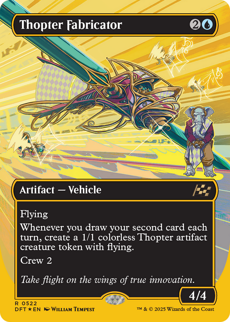 Thopter Fabricator (Borderless) (First-Place Foil) [Aetherdrift] | Good Games Morley