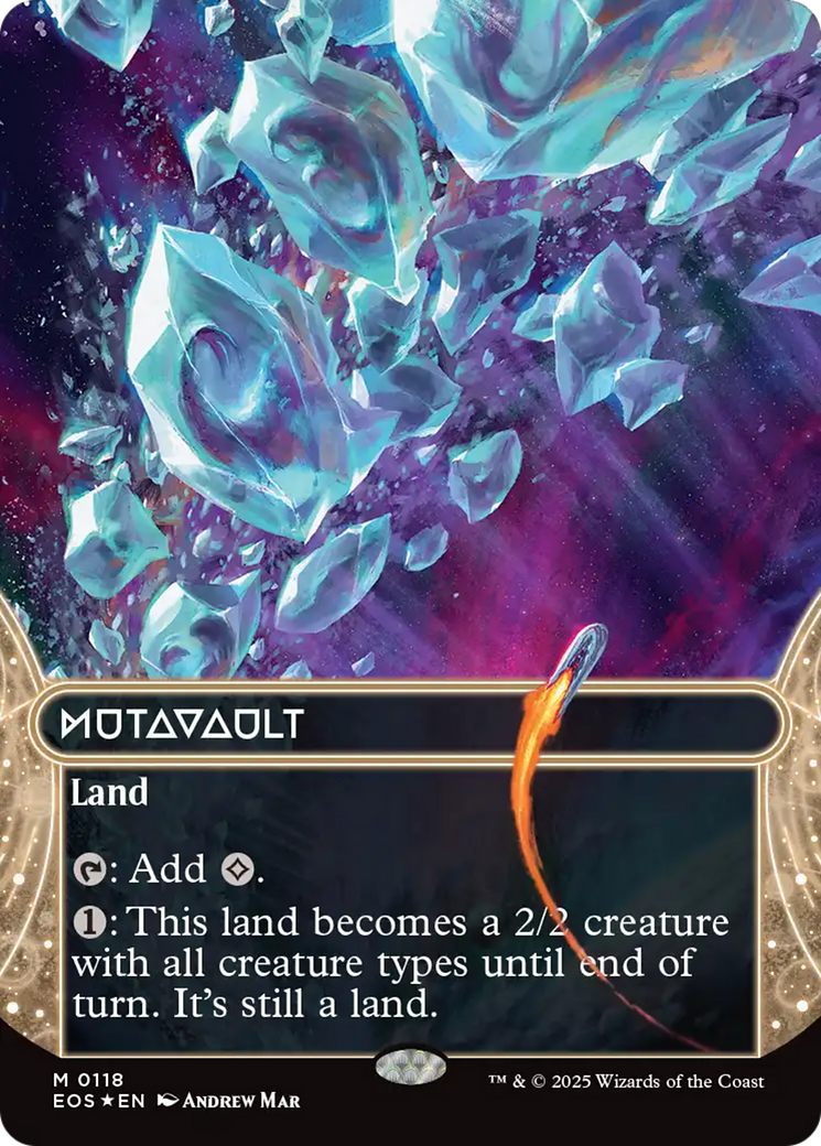 Mutavault (0118) (Borderless) (Galaxy Foil) [Edge of Eternities: Stellar Sights] | Good Games Morley