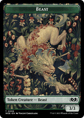 Beast // Food (0011) Double-Sided Token [Wilds of Eldraine Tokens] | Good Games Morley