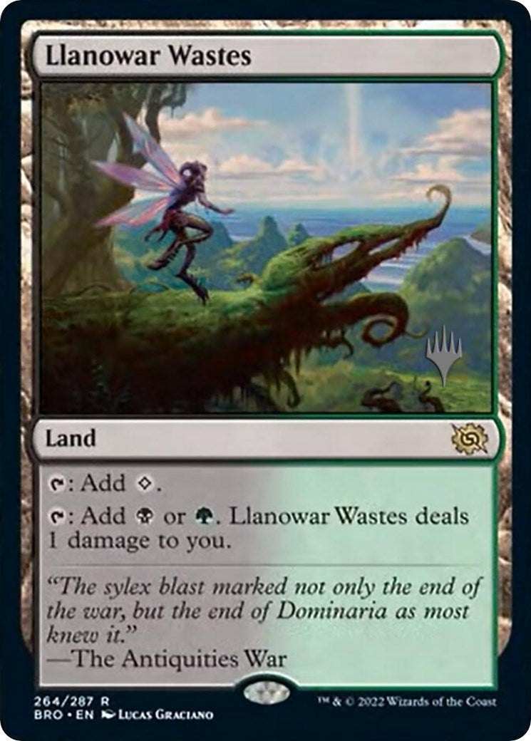 Llanowar Wastes (Promo Pack) [The Brothers' War Promos] | Good Games Morley