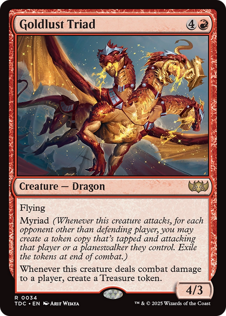 Goldlust Triad [Tarkir: Dragonstorm Commander] | Good Games Morley