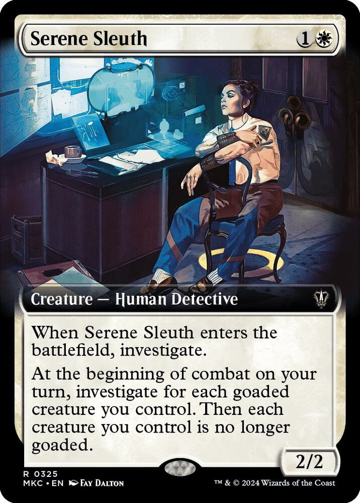 Serene Sleuth 325/311 (Commander: Murders at Karlov Manor)  - Extended Art | Good Games Morley