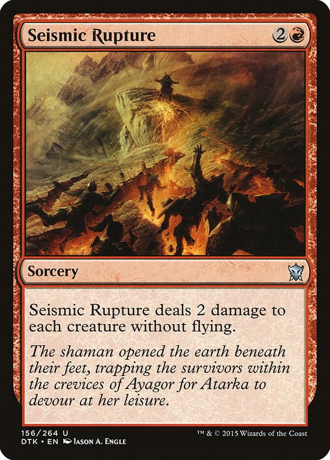 Seismic Rupture 156/264 (Dragons of Tarkir)  - Foil | Good Games Morley