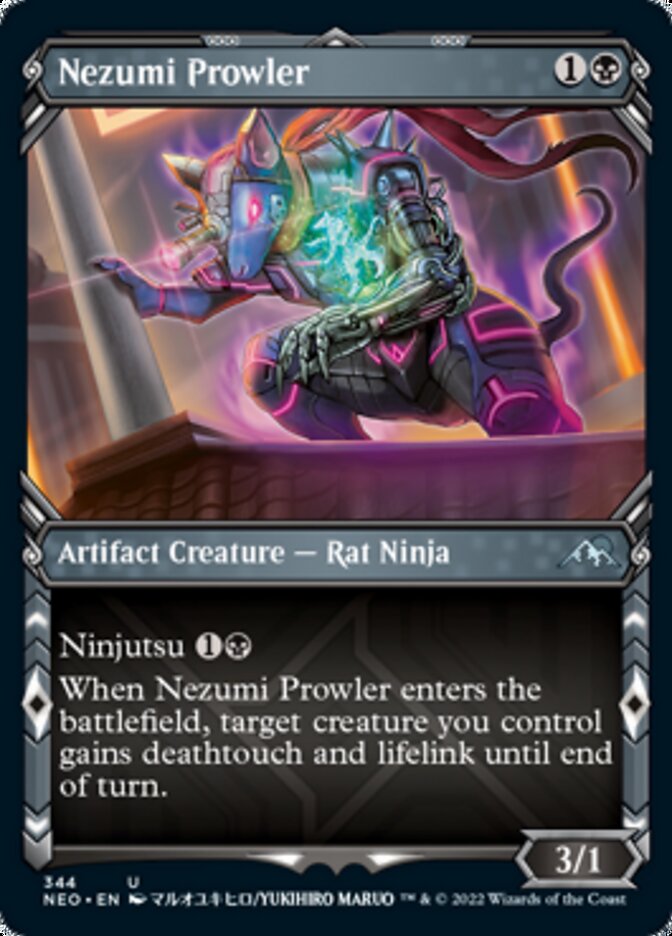 Nezumi Prowler (Showcase Ninja) [Kamigawa: Neon Dynasty] | Good Games Morley