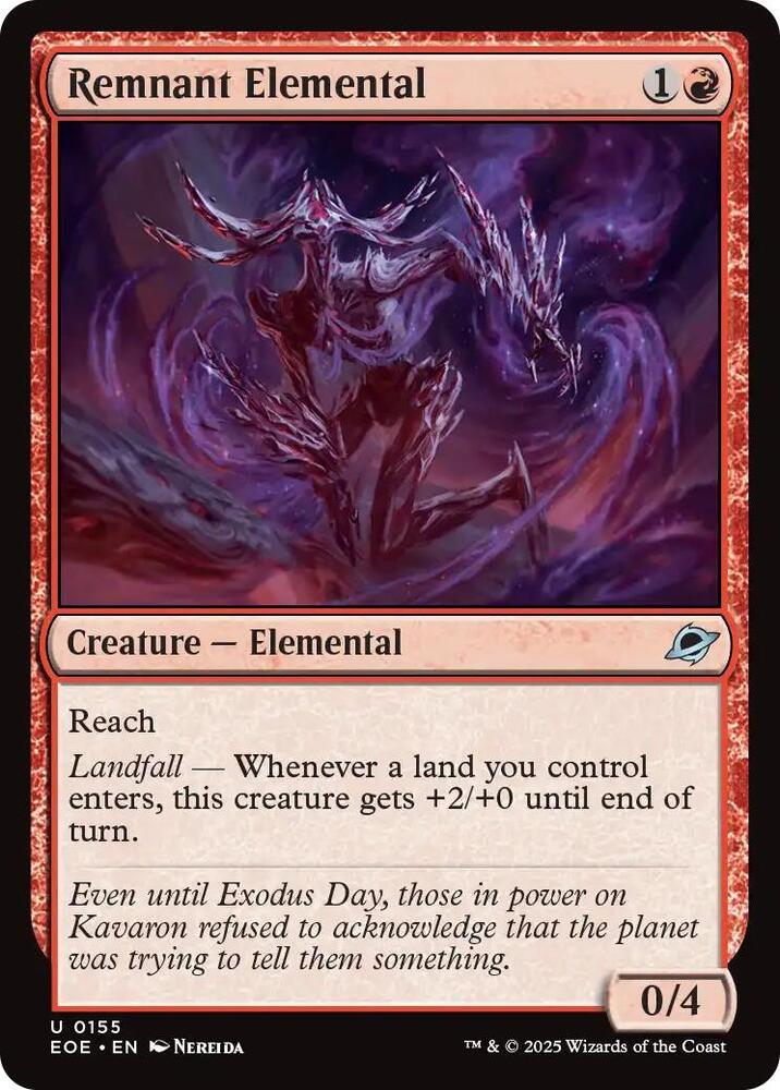 Remnant Elemental 155/276 (Edge of Eternities)  - Foil | Good Games Morley