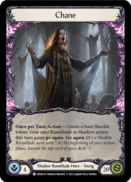 Chane, Bound by Shadow // Chane [MON153 // MON154] (Monarch)  1st Edition Normal | Good Games Morley
