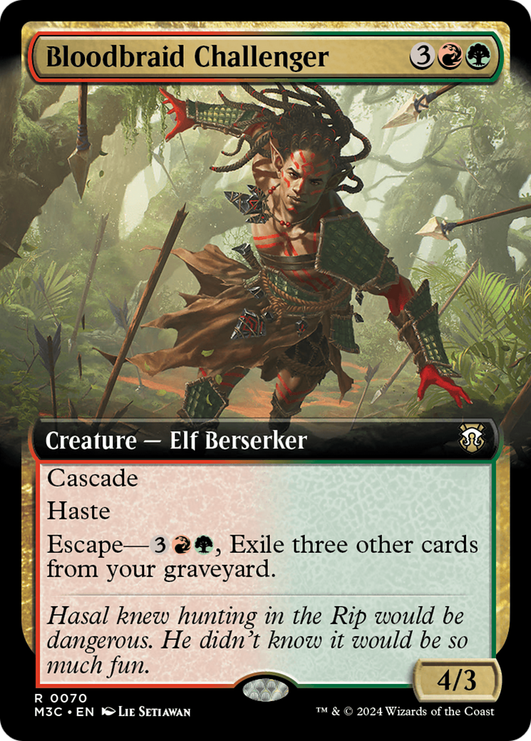 Bloodbraid Challenger (Extended Art) [Modern Horizons 3 Commander] | Good Games Morley