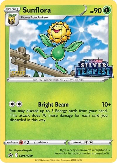 Sunflora (SWSH269) (Prerelease) (Staff) [Sword & Shield: Black Star Promos] | Good Games Morley
