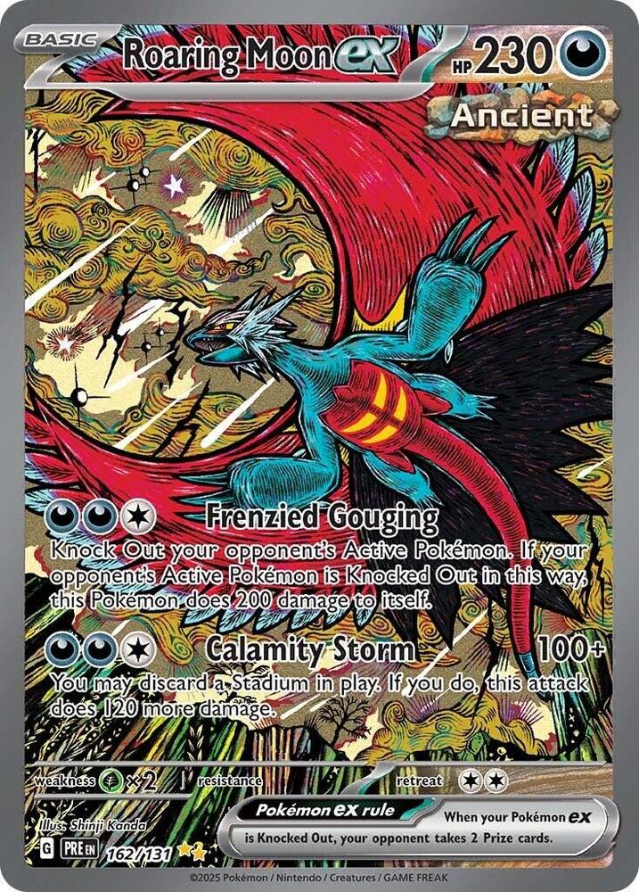 Roaring Moon ex (162/131) [Scarlet & Violet: Prismatic Evolutions] | Good Games Morley