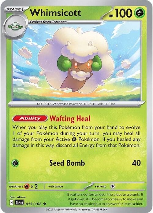 Whimsicott 015/162 (SV05: Temporal Forces)  - Reverse Holofoil | Good Games Morley